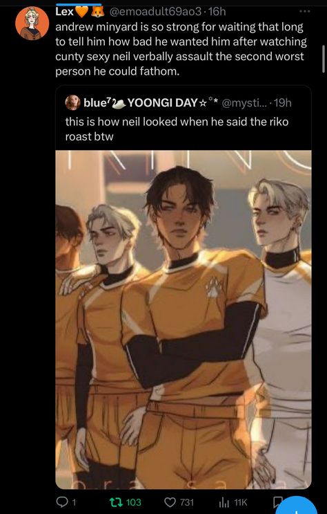 Fox Hole Court, The Foxhole Court Fanart, Aftg Aesthetics, Andreil Fanart, All For The Game Fanart, Aftg Fanart, The Foxhole Court, All For The Game, Neil Josten