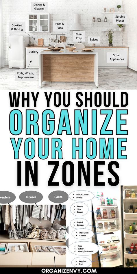 Photos of organizing zones throughout the house Ways To Organize Your Home, Ways To Organize, Organize Your Home, Declutter Your Home, Home Organization Hacks, Storage Hacks, Easy Home Decor, Organizing Your Home, Cleaning Organizing