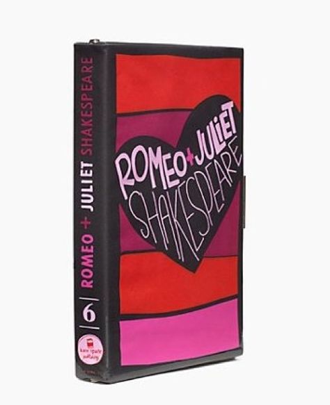 NEW WITH TAGS Kate Spade Romeo & Juliet by William Shakespeare Book of the Month Clutch Kate Spade Book Clutch, Modern Purse, Book Purse, Kate Spade Clutch, Book Clutch, Fabric Purses, Romeo Juliet, Book Of The Month, Adventure Book