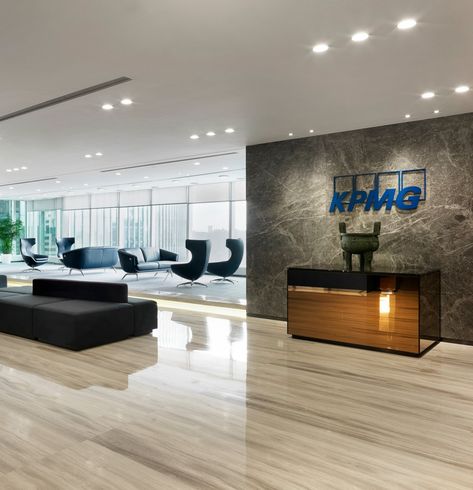 KPMG Offices - Shanghai - Office Snapshots Shanghai Design, Manifesting Vision Board, Career Vision Board, Consulting Company, Modern Office Design, Dream Office, Circuit Court, Office Snapshots, Main Bathroom