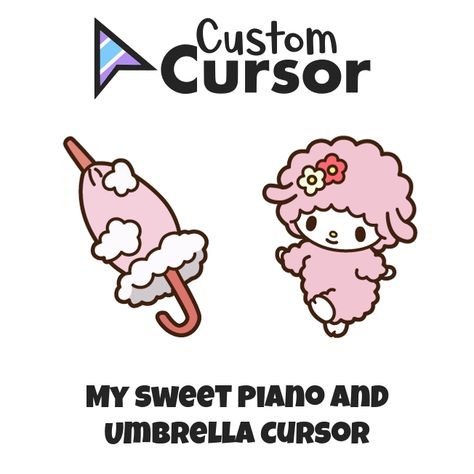 My Sweet Piano is a pink sheep with soft fur, round tail, yellow nose, white skin, and small ears. The cute cursor with My Sweet Piano and Umbrella! How To Get A Cute Cursor, Pink Wallpaper For Mac, Cursor Aesthetic, Silly Websites, Bored Websites, Cute Websites, Cute Cursor, Gnarp Gnarp, Big Decorations