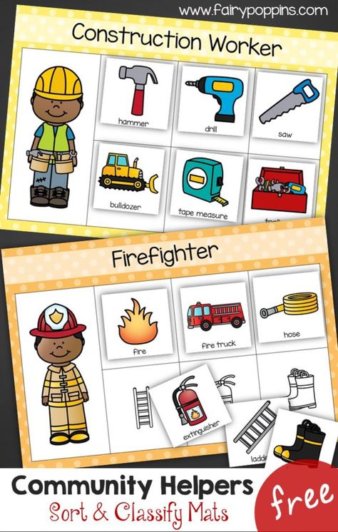 Prek Community Helpers, Community Helpers Week, Community Helpers Activities, Community Helpers Preschool Activities, Community Helpers Unit, Community Helpers Theme, Community Workers, Community Helpers Preschool, People Who Help Us