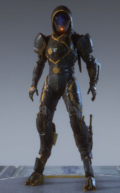 ANTHEM Featured Store - Quarian Armor Pack (Interceptor) - Front Anthem Javelin Interceptor, Interceptor Anthem, Anthem Armor, Anthem Interceptor, Mass Effect Armor, Creation And Destruction, Mass Effect Characters, Sci Fi Armor, Mass Effect Art