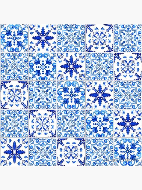 Mediterranean Mosaic Tile, Mediterranean Mosaic, Glazed Ceramic, Mosaic Tiles, Top Artists, Interior And Exterior, Sticker Design, Diy Jewelry, Sell Your Art