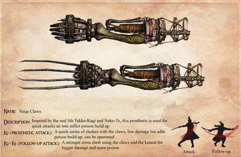 Sekiro Prosthetic Arm, Armadura Ninja, Prosthetic Arm, Armor Drawing, Sketching Tips, D D Items, Dnd Dragons, Dnd 5e Homebrew, Fantasy Props