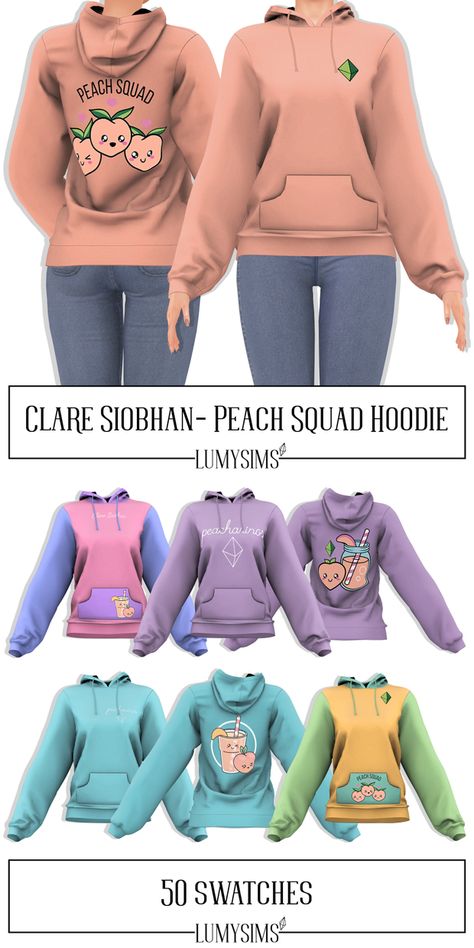 Clare Siobhan, Peach Clothes, Ts4 Cc, Sims 4 Clothing, Sims 4 Cc, Sims 4 Mods, Custom Content, Sims Cc, Sims 4