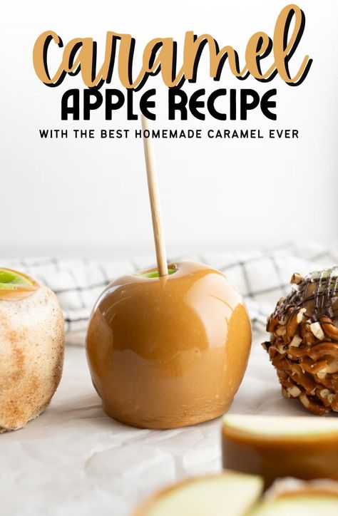 Caramel Apple Recipe, Homemade Caramel Apples, Geek Recipes, Toffee Apples, Sugar Geek, Candy Apple Recipe, Caramel Apples Homemade, Caramel Apples Recipe, Cream Corn