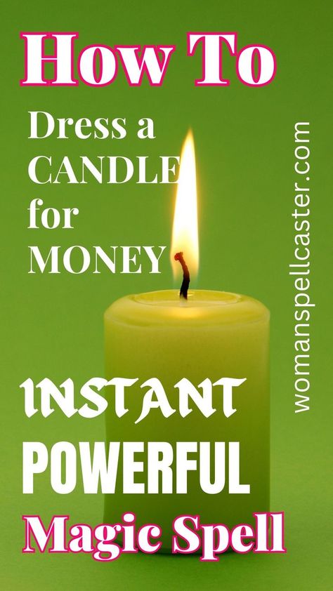 Unlock the secrets of wealth with our step-by-step guide on how to dress a candle for money. Watch your fortunes multiply before your eyes. Candle Magic For Money, Simple Green Candle Money Spell, Candle Dressing For Money, Spell To Get Money Fast, Prosperity Candle Spell, Money Spell That Works Instantly, Money Candle Magic, Manifest Money Fast Spell, Money Candle Dressing