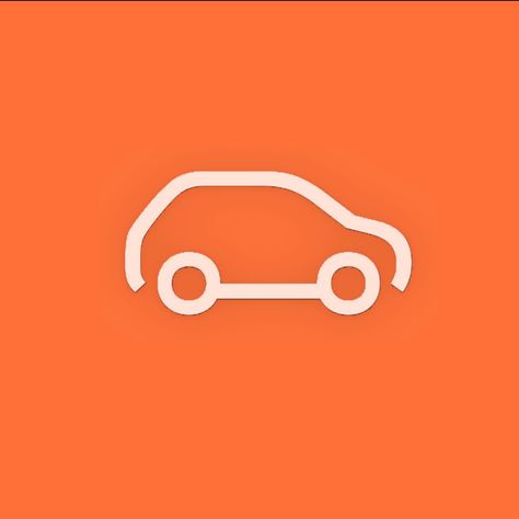 Car App Icon, Car Icon, Car App, Orange Car, Car Icons, App Logo, App Icon, Ipad, Orange