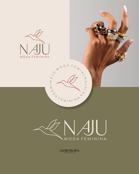 Apresentamos com muito orgulho a nova identidade visual que criamos para a NaJu Moda Feminina! ✨ . Criamos um símbolo único, o beija-flor, que representa leveza, beleza e liberdade, características que também fazem parte do estilo e da essência da marca. . Gostou do resultado? Quer transmitir essa mesma sensação de confiança e profissionalismo aos seus clientes com uma Identidade Visual personalizada? . Então não perca tempo, solicite seu orçamento agora mesmo! 📲 O link está na nossa Bio. E... Logo Flor, Visual Design, Marketing, On Instagram, Instagram