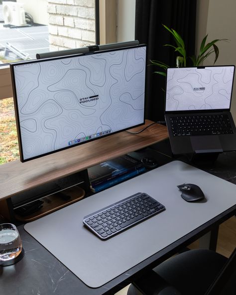 Stay Focused 😴 Wallpaper is in my bio! ✅ Don’t forget to like and follow @clean.desk.setup for your daily dose of desk inspiration! Curious about the gear I use? Head to the pinned post on my profile to learn more! #DeskSetup #Workspace #Productivity #HomeOffice #OfficeInspiration #Minimalist #DeskDecor #WorkspaceInspiration Stay Focused Wallpaper, Focused Wallpaper, Clean Desk Setup, Setup Laptop, Cozy Desk Setup, Desk Setup Ideas, Minimal Desk Setup, Affordable Desk, Minimal Desk