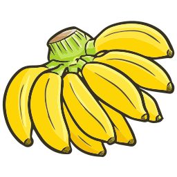 Fruits Cartoon, Banana Sticker, Fruit Cartoon, Printable Flash Cards, Cartoon Stickers, Animated Icons, Free Stickers, Icon Font, Displaying Collections