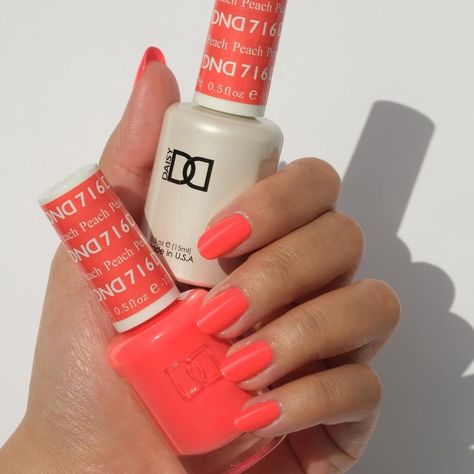 Dnd Gel Nail Polish, Dnd Nail Polish, Coral Colors, Dnd Gel Polish, Coral Nails, Daisy Nails, Spring Nail Colors, Gel Nail Colors, Gel Polish Colors