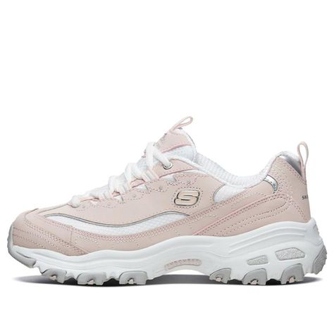 Pink Sport Shoes, Skechers D'lites, Womens Fall Boots, Spring Shoes Women, Sketchers Shoes, Skechers D Lites, Comfortable Walking Shoes, Pink Running Shoes, Marathon Running Shoes