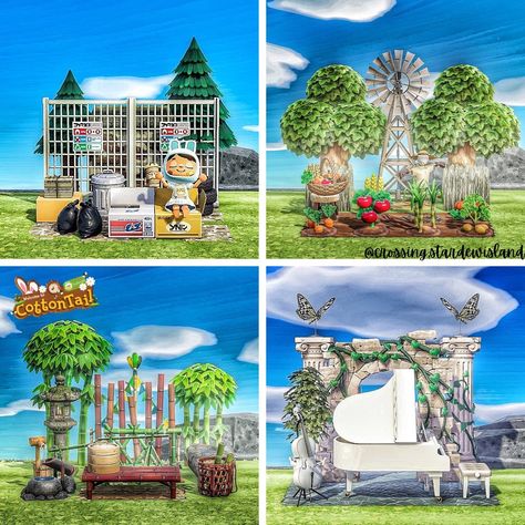 Small Space Acnh Ideas, Acnh Citycore Space Fillers, Filler Spaces Acnh, Acnh 4x4 Design, Small Space Fillers Animal Crossing, Acnh Small Yard Ideas, Acnh Space Fillers Elegant, Space Filler Acnh, Animal Crossing Space Filler Ideas