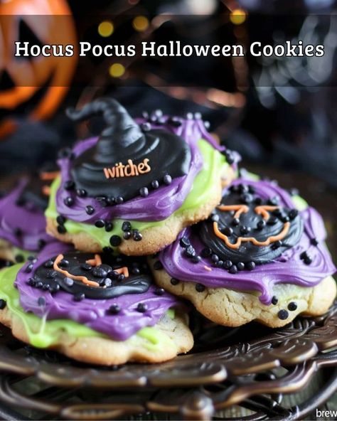 Hocus Pocus Halloween, Witches Brew, Halloween Cookies, Hocus Pocus, Quick Recipes, Halloween Themes, Frosting, Witch, Halloween