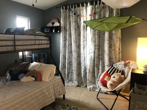 Gender Neutral Foster Care Bedroom, Foster Care Bedroom, Foster Kids, Shared Bedroom, Fostering Children, Foster Care, Bunk Beds, Kids Bedroom, Loft Bed