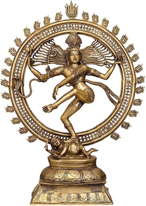 Nataraja - Brass Statue Nataraja Statue, God Sivan, Hanuman Murti, Shri Yantra, Elves Fantasy, Beach Theme Bathroom, Shiva Statue, Shiva Shakti, Brass Statues