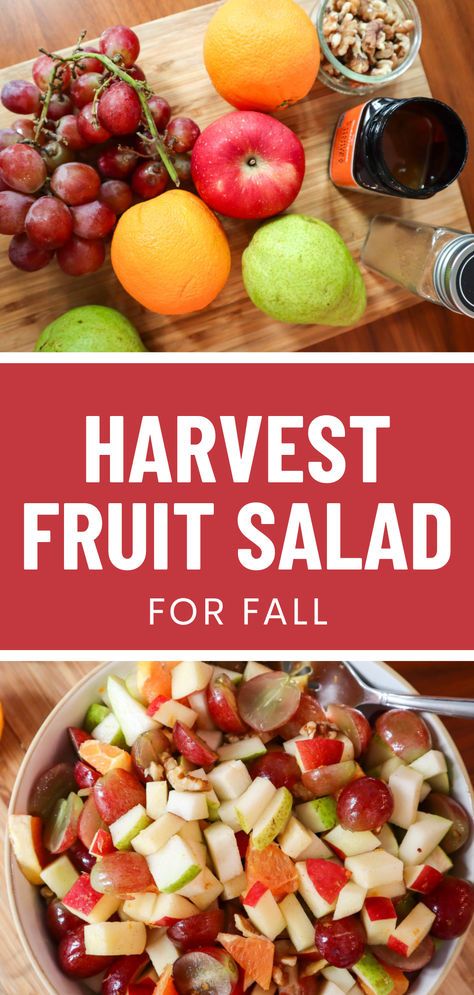 Easy & delicious fruit salad recipe for Thanksgiving: As you start to plan your Thanksgiving dinner, I've got the perfect fresh fruit salad recipe to add to your menu. Packed with a mix of seasonal fruits and a delightful honey-pumpkin pie spice dressing, this fruit salad is a healthy addition to your holiday table. Plus, it's just 15 minutes of preparation time #thanksgivingside #fruitsalad #harvestfruitsalad #fallfruitsalad #holidayfruitsalad Fruit Salad Fall, Salad For Fall, Fall Fruit Salad, Steampunk Decorations, Thanksgiving Fruit Salad, Easy Fruit Salad, Natural Nurturer, Salad Decoration, Thanksgiving Fruit