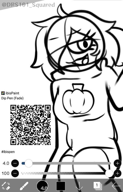 Ibispaint brush qr code qrcode ibispen lineart dip pen fade Brush Ibispaint, 4 Drawing, Ibispaint Brush, Ibispaint Brushes, Ibis Brushes, Dip Pen, Ibis Paint, Qr Codes, Paint Brush