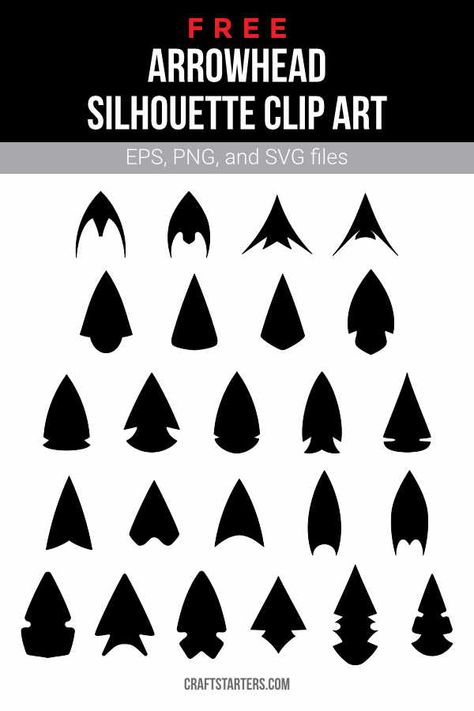 Arrowhead Crafts Ideas, Arrowhead Logo Design, Small Arrowhead Tattoo, Arrow Head Drawing, Arrowhead Drawing, Arrowhead Silhouette, Arrowhead Clipart, Arrowhead Art, Arrow Head Tattoos