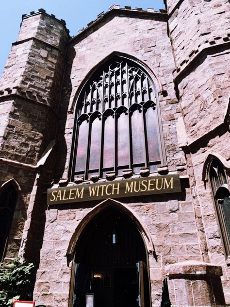 a picture of the salem witch museum in Salem, MA. Salem Witches Institute Aesthetic, Salem 1692 Aesthetic, The Witchery Salem, Salems Lot Book, Witch Museum, Salem Witch Museum, Salem Massachusetts, Salem Witch, Massachusetts