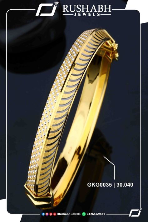 Cnc Kada Design Men, Silver Kada For Men, Punjabi Kada, Kada Design, Gents Kada, Baby Bracelet Gold, Mens Silver Bangle, Mens Bracelet Gold Jewelry, Silver Kada