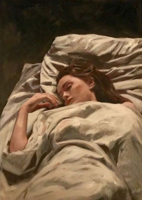 Beauty Paintings, Laying In Bed, Slaap Lekker, Arte Sketchbook, Arte Inspo, A Level Art, Classical Art, Art Plastique, 그림 그리기