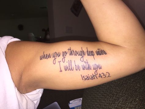 Isaish41:10 Tattoo, Isaiah Bible Verse Tattoos, Upper Arm Bible Verse Tattoo, Bible Scripture Tattoos Black Woman, Isiah60:22 Tattoo, Bicep Tattoo Women Inner, Bible Quotes Tattoos For Women Tat, Scripture Tattoos Black Women, Bible Verse Tattoos For Women On Arm