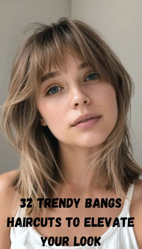 Summer Hairstyles With Bangs, Trendy Bangs, Light Bangs, Straight Across Bangs, Feathered Bangs, Choppy Bangs, Tousled Bob, Curly Bangs, Summer Haircuts