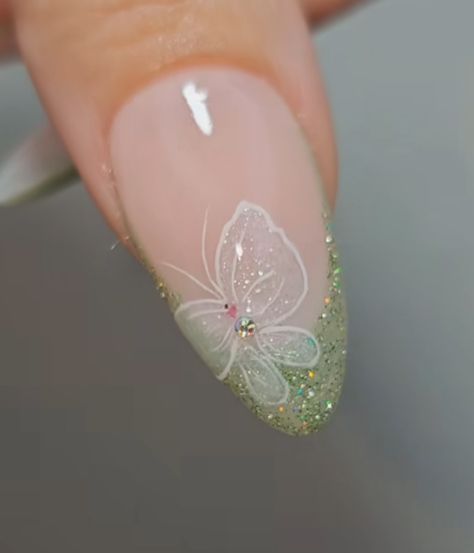 Tinker Bell Nails Designs, Tinkerbell Inspired Nails, Fairy Tail Nails, Fairy Nails Designs, Fairy Garden Nails, Enchanted Forest Nails, Tinkerbell Nails, Fairytale Nails, Posh Nails