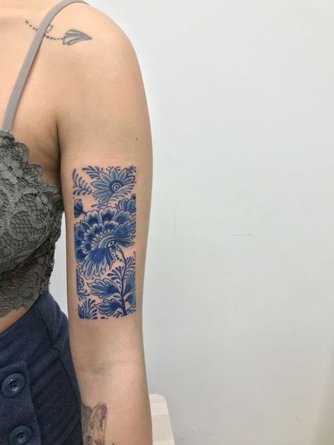 Blue Ink Tattoos, Yin Yang Tattoo, 16 Tattoo, Yang Tattoo, Blue Tattoo, Dainty Tattoos, Piercings And Tattoos, Dope Tattoos, Simplistic Tattoos