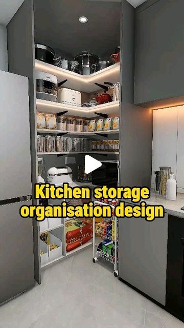 Max Alead on Instagram: "Kitchen storage organisation design#kitchencabinets #kitchencabinet #kitchen #customkitchencabinets #kitchencabinetfactory #chinakitchenfactory #fyp #foryou #viral #homedesign #homesweethome #kitchendesign #remake #renovation" Kitchen Design Storage Cabinets, Cabinet Storage Ideas Kitchen, Kitchen Spices Storage Ideas, Kitchen Spice Storage, Organiser Cucina, 2024 Kitchen, Instagram Kitchen, Pantry Cupboard, Pantry Storage Cabinet