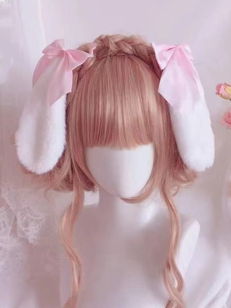 Cosplay Hair Accessories, Cosplay Hair, Local Girls, Ear Hair, Hair Clips Girls, Rabbit Ears, Ear Headbands, Bunny Ear, Kawaii Clothes