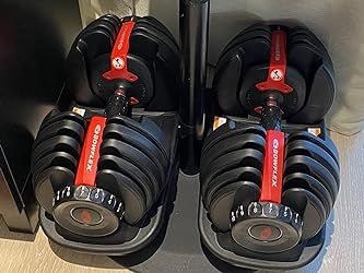 Bowflex SelectTech Adjustable Weights and Dumbbells, Single Dumbbell 552 (2 - 24 kg), Black/Red : Amazon.co.uk: Sports & Outdoors Adjustable Kettlebell, Gym Gloves, Adjustable Weights, Kettlebell, Weight Plates, Stay Fit, Single Piece, Black Red, Free Delivery