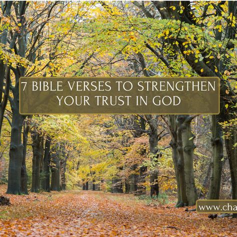 7 Bible Verses to Strengthen Your Trust in God Trusting In God Verses, Trust In God, Trusting God, Powerful Bible Verses, God's Promises, Perfect Peace, Actions Speak Louder, Fear Of The Unknown, God Can