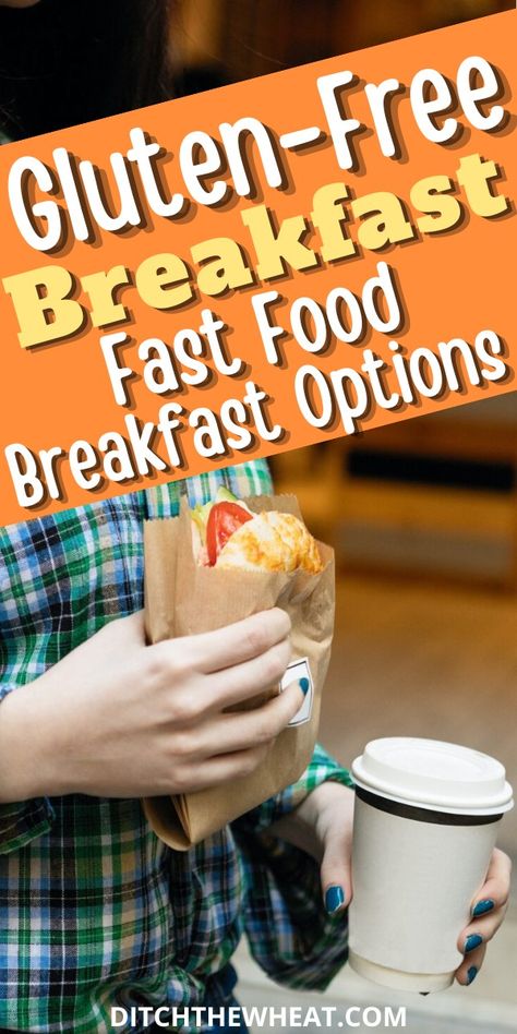 If you're in the gluten free community, you might have faced the morning dilemma of finding a quick and tasty breakfast on the go. I'm sharing gluten free fast food breakfast options from the top 3 fast food restaurants. | gluten free fast food | gluten free fast food options | gluten free fast food ideas | gluten free breakfast Food Ideas Gluten Free, Gluten Free Fast Food Options, Fast Food Ideas, Gluten Free Fast Food, Food Gluten Free, Fast Food Breakfast, Gluten Free Items, Refreshing Breakfast, Gluten Free Meal Plan