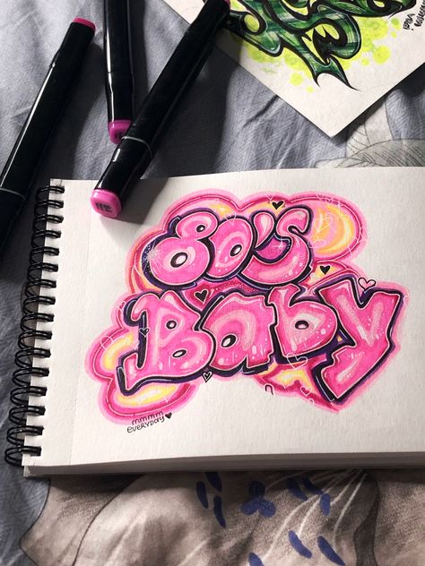 Graffiti On Paper, Easy Graffiti Drawings, Graffiti Words, Graffiti Writing, Graffiti Doodles, Graffiti Tagging, Graffiti Style Art, Graffiti Font, Graffiti Designs