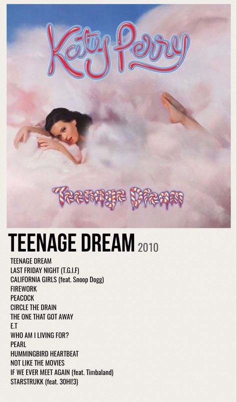 Teenage Dream Katy Perry Album, Teenage Dream Katy Perry Album Aesthetic, Katy Perry Teenage Dream Album Cover, Katy Perry Album Cover, Teenage Dream Katy Perry, Katy Perry Poster, Katy Perry Albums, Katy Perry Music, Katy Perry Songs