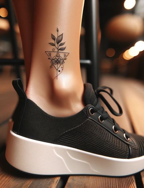 53 Ankle Tattoos: Tiny Canvases, Big Statements Lion Tattoo Ankle, Ankle Tattoo Large, Medium Ankle Tattoo, Meaningful Ankle Tattoos For Women, Tattoos On Ankle, Sister Tattoos Ankle, Tree Ankle Tattoos For Women, Outside Ankle Tattoo, Unique Ankle Tattoos