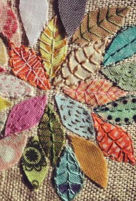 Rebecca Sower, Bordados Tambour, Applique Art, Scrap Fabric Crafts, Textile Art Embroidery, Summer Series, Creation Art, Sashiko Embroidery, Applique Quilting