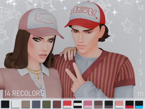 The Sims Resource - Y2K Cap Forward The Sims 4 Cc Accessories Y2k, Sims 4 Cc Baseball Cap, Sims 4 Hat Cc, Y2k Cap, Accessories Male, Best Mods, Sims 1, I Love Ny, Bugatti Chiron