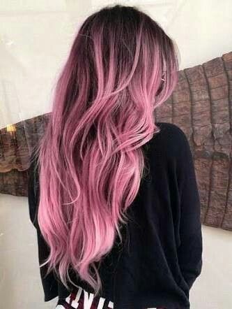 #colouredhair #hair #hairinspo #haircolor #colourful #vividhaircolor Gold Ombre Hair, Rose Gold Hair Ombre, Brunette Ombre, Pink Ombre Hair, Purple Ombre Hair, Gold Hair Colors, Hair Color Rose Gold, Brown Ombre Hair, Brunette Balayage