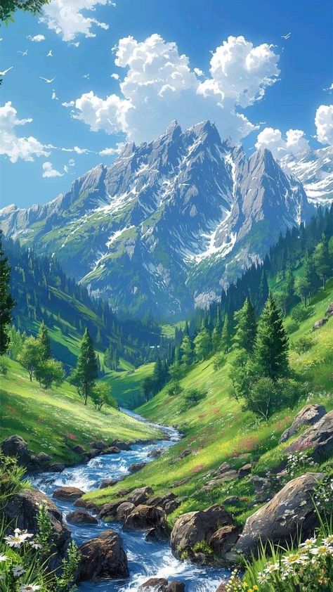 Fantasy World Wallpaper, Samsung Mobile Phone, Mountain Landscape Photography, Anime World, Samsung Mobile, Beautiful Locations Nature, Cool Wallpapers Art, Landscape Scenery, Beautiful Landscape Wallpaper