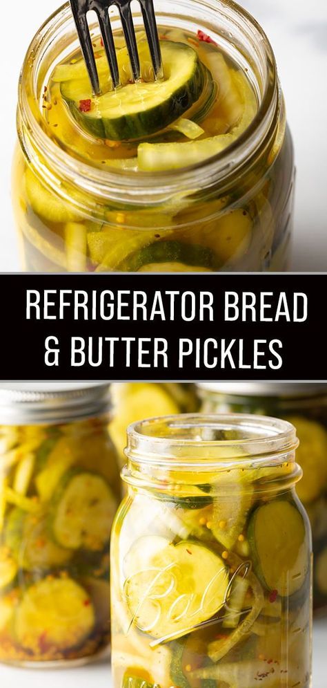 Microwave Pickles, Refrigerator Bread And Butter Pickles, Easy Pickles, Pickles Homemade Easy, Freezing Produce, Bread And Butter Pickles Recipe, Canned Recipes, Jalapeno Recipe, Pickles Homemade