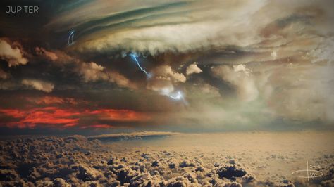 Dmitry Bogolyubov | Jupiter Jupiter Surface, Planet Pictures, Super Earth, Cosmic Art, Planets Art, Space Planets, Ancient Aliens, Beautiful Photos Of Nature, Fantasy Landscape