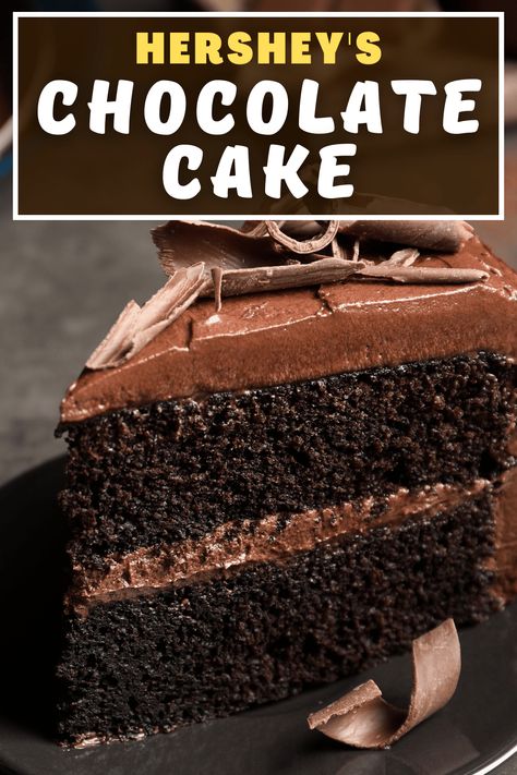 Hershey Cake, Hersheys Chocolate Cake Recipe, Hershey Chocolate Cakes, Chocolate Hershey, The Best Chocolate Cake, Cocoa Cake, Chocolate Cake Recipe Moist, Amazing Chocolate Cake Recipe, Chocolate Cake Recipe Easy