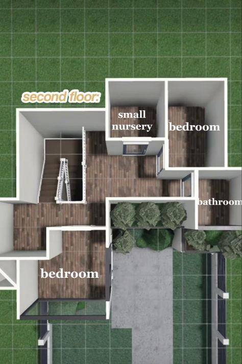 Block Burg House Layout, Roblox Houses Layout, Medium Size Bloxburg House Layout, Bloxburg House Ideas 30k 1 Floor, Bloxburg Small Garden Ideas, Layout Design For Bloxburg, Roblox Roville House Ideas, Bloxburg House Layouts 2 Story Small Cottage, Bloxburg House Ideas 2 Floor Layout Realistic