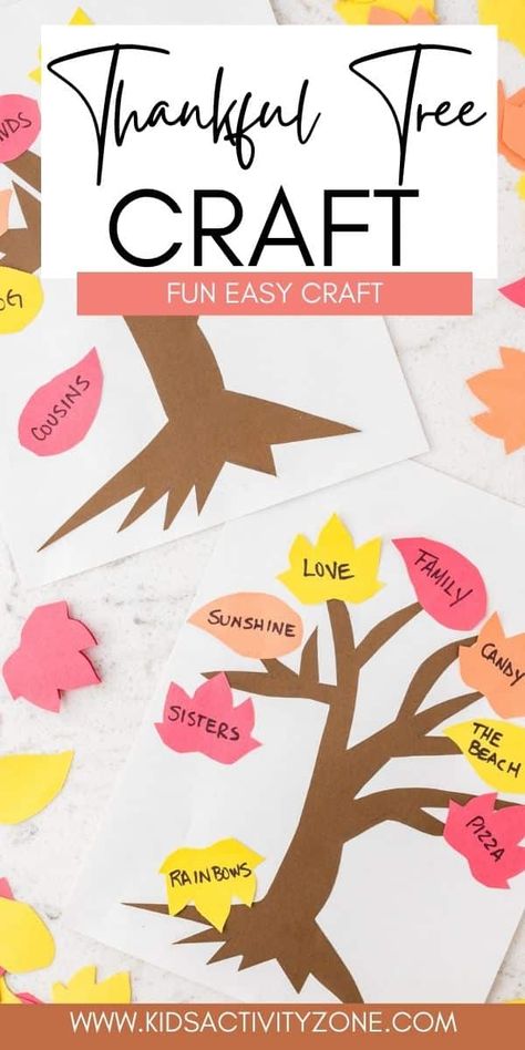 The kids will have fun making this Thankful Tree Craft and sharing what they are thankful for this Thanksgiving season. A template for the tree and leaves are included so just print and cut. It is the perfect Thanksgiving craft! Thankful Tree Craft Preschool, Thanksgiving Tree Craft, Fall Leaf Template Free Printable Thankful Tree, Thankful Tree Printable, Thabksgiving Tree Toddler, Thankful Tree Craft, Thankful Tree, Corner Ideas, Holiday Activities For Kids