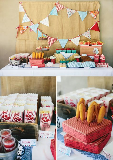 County Fair themed party. Has anyone else started thinking of themes for their summer parties? State Fair Party, Vintage County Fair, Country Fair Party, Fair Birthday Party, County Fair Theme, County Fair Party, County Fair Birthday, Fair Theme, Country Party